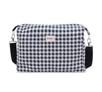 JYOKO KIDS Sac pour poussette + crochets d'ancrage réglables + sangle d'épaule réglable, plusieurs compartiments intérieurs, base rigide, Vichy, Pequeño 30 X 20 X 10