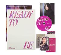 JYP Ent. TWICE - Album Musical [READY TO BE] (READY Ver.) Photobook + CD-R + Folded Poster + Postcard + Message Photocard + 5 Photocards + 1 PVC Card - Rose - Small