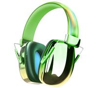 JYPS Casque Anti Bruit, Casque Anti Bruit Enfant de 3 à 16 Ans, Casque Anti-Bruit Bebe et Adulte, Garcon et Fille, Protection Auditive 25dB SNR Casque Antibruit Pliable Réglable Confortable (Vert)