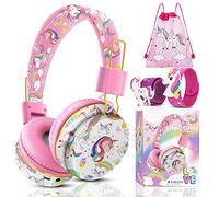 JYPS Casque Audio Enfant, Casque Bluetooth sans Fil Enfant avec Filaire, Dinosaures/Licorne Bluetooth Headphones Musique 2 3 4 5 6 7 Ans, pour iPad/Tablette, Cadeau pour Filles/Garçon