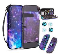JYPS Housse Compatible avec Nintendo Switch, Pochette Switch avec Poignée pour Accessoires de Console, Étui Rangement Protection Switch, Galaxy