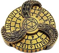 JyqPcm Spinner à dés de Roulette du DND, Jeux de société de dés Donjons, Disque de Dés Dragon Rotatif Polyèdre, Dragon & Dungeons Dice Spinner Convient aux Jeux de Table RPG D4 D6 D8 D10 D12 D20 D%