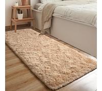 Jyswx Tapis de Passage - Tapis Long Läufer Doux et Moelleux, Lavable et Antidérapant pour Couloir, Salon, Chambre et Entrée - Fluffy Shaggy Runner, 70×180 cm, Beige