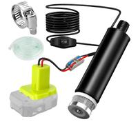 JYUDAUFU Pompe à eau compatible avec la batterie Ryobi 18 V, pompe de transfert d'eau/d'huile 100 W 24 V 635 GPH, puisard électrique portable pour piscine, jardin et camping