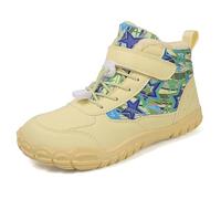 JYukaichen Bottines de Neige Enfant d'Hiver Imperméables et Antidérapantes, Chaussures de Randonnée Outdoor, Bottes Chaudes Fourrées pour Garçons et Filles, Chaussures de Trekking Léger EU28-38