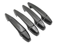 JYUTDW Couvercle DéCoratif PoignéE Porte ExtéRieure Pour BMW Pour X5 2014-2018 Pour X6 2015-2019 Poignée De Porte Extérieure De Voiture Trou De Clé Revêtement D'habillage Capuchon(Carbon Fiber)