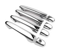 JYUTDW Couvercle DéCoratif PoignéE Porte ExtéRieure Pour CR-V 2012-2016 Poignée De Porte Extérieure De Voiture Trou De Clé Revêtement D'habillage Capuchon(Silver 0 button)