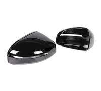 JYUTDW Couvercles de Miroir Coque De Rétroviseur Extérieur en Fibre De Carbone Noir Brillant pour Audi pour TT TTS TTRS MK2 (8J) R8 (42) 2007-2014 Voiture De Miroir Logement Couvercle(Black)