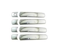 JYUTDW Garniture PoignéE De Porte Housse Pour Infiniti Pour FX35 FX45 FX G35 2003-2008 Revêtement D'habillage De Poignée De Porte Extérieure De Voiture(Silver NO Smart hole)