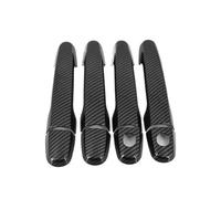 JYUTDW Garniture PoignéE De Porte Housse Pour Toyota Pour Probox Réussir 2002-2016 Voiture Poignée De Porte Extérieure Garnitures De Couverture Garniture(Carbon 2 keyhole)
