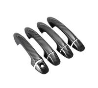 JYUTDW Garniture PoignéE De Porte Housse Pour Toyota Pour Rav4 Xa40 2014-2019 Couvercles De Poignée De Porte Extérieure De Voiture(Carbon no sensor)