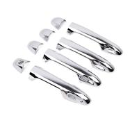 JYUTDW Garniture PoignéE De Porte Housse Pour Toyota Pour Rav4 Xa40 2014-2019 Couvercles De Poignée De Porte Extérieure De Voiture(Silver 2 sensors)