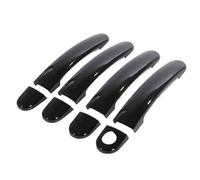 JYUTDW Pour Polo 2010 2011 2012 2013 2014 2015 2016 2017 Couvercles De Poignée De Porte Extérieure De Voiture Garniture De Couvercle De PoignéE De Porte(Black 2 keyholes)