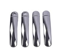 JYUTDW Pour Polo 2010 2011 2012 2013 2014 2015 2016 2017 Couvercles De Poignée De Porte Extérieure De Voiture Garniture De Couvercle De PoignéE De Porte(Silver 2 keyholes)