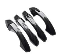 JYUTDW Pour Skoda Pour Kodiaq 2017-2023 Couvercles De Poignée De Porte Extérieure De Voiture Garniture De Couvercle De PoignéE De Porte(Carbon 2 buttons)