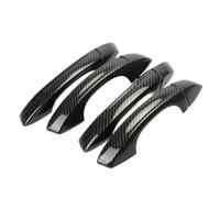 JYUTDW Pour Skoda Pour Kodiaq 2017-2023 Couvercles De Poignée De Porte Extérieure De Voiture Garniture De Couvercle De PoignéE De Porte(Carbon 0 buttons)