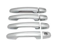 JYUTDW Pour Toyota Pour Prius 20 2004-2009 Poignée De Porte Extérieure De Voiture Trou De Clé Revêtement D'habillage Capuchon Coque PoignéE Porte ExtéRieure(Silver 0 Button)