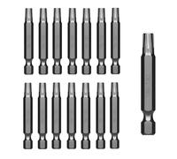 Jyvex Lot de 15 embouts Torx T30 en acier S2, longueur 50 mm, convient pour vis Torx