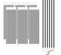Jyvex Lot de 54 mines de crayon de 2,8 mm pour crayon de charpentier, mines de rechange étanches Pica Dry, marqueur solide à trou profond (noir)