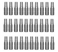 Jyvex T30 Embouts Torx 30pcs S2 Acier T30 Bit (longueur : 25mm) Remplacement Embouts Torx T30 Torx Jeu d'embouts Assortiment d'embouts pour embouts de vissage