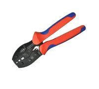 Jyving LY-2*616EF Pince à sertir pour câbles avec embouts doubles Bleu/Rouge 2 x 10 ~ 6 AWG (2 x 6,10,16 mm²) 220 mm 0,49 kg 1 pince à sertir