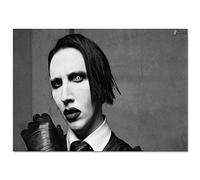 JYWDZSH Impression sur Toile Marilyn Manson Toile Peinture Affiche Décor À La Maison Tissu Tissu Mur Art Affiche, 40X50 Cm sans Cadre