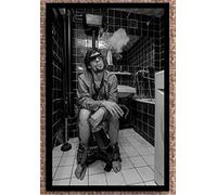 JYWDZSH Impression sur Toile Noir Blanc Hommes Femmes Beauté Toile Peinture Toilette Pub Bar Décoration De La Maison Art Affiche Mur Photos, 21X30 Cm Pas De Cadre