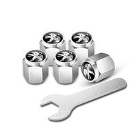 JYWLKQ Auto Bouchons de Valve de Pneu pour Peugeot 3008 2016-2023,10Pcs Couverture de la Valve Capuchon Antipoussière de Roue avec Logo Résistant à la Corrosion Marqueur Accessoires,B