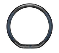 JYWLKQ Auto Couvre Volant Voiture pour Dacia Duster 2018-2023, Housse de Volant Cuir Microfibre Respirant Antidérapant Protection Universel 37-38cm Interieur Accessoires,D-Blue