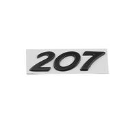 JYWLKQ Auto EmblèMe Logo Voiture pour Peugeot 407 2004-2008, Autocollant D'insigne Emblème de Lettres pour Bonnet Coffre Arrière Corps Côté Extérieurs Décoration Accessoires,207-Black