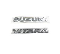 JYWLKQ Auto EmblèMe Logo Voiture pour Suzuki Vitara 2014, Autocollant D'insigne Emblème de Lettres pour Bonnet Coffre Arrière Corps Côté Extérieurs Décoration Accessoires,A+B