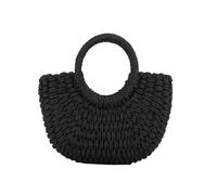 Jywmsc Femmes Paille Sac de Plage Sacoche Tissée Sacs épaule Top Handle Satchel Sac à Main Porte-monnaie pour L'été