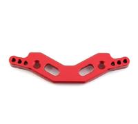 JYYTERD Accessoires Voitures RC pour Arrma 1/10 pour Kraton pour Granite pour Big pour Rock pour Senton 4x4 3s pour Blx Rc Plaque De Support D'amortisseur Tour Avant Arrière en Métal(Red,Front)