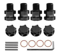 JYYTERD Accessoires Voitures RC pour ARRMA 3S pour SENTON pour VORTEKS pour Typhon 1/10 RC, Pièces De Mise À Niveau Voiture en Métal, Adaptateur Hexagonal Roue 14mm 17mm(Black)