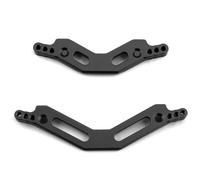JYYTERD Accessoires Voitures RC pour ARRMA pour KRATON pour Granite pour Rock pour SENTON 1/10 rc Car Upgrades Parts 2Pcs Metal Front and Rear Shock Tower