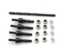 JYYTERD Accessoires Voitures RC pour ARRMA pour KRATON pour Typhon 1/8 1/7 rc Car Upgrades Pièces Accessoires 4 Acier Shock Standoff Stand(Black)
