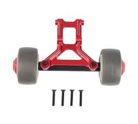 JYYTERD Accessoires Voitures RC pour Arrma pour KRATON pour Typhon pour Outcast pour Notorious pour Talion 1/8 RC Pièces De Voiture Accessoires Barre Roue en Métal(Red)