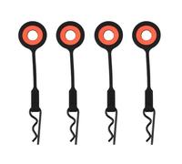 JYYTERD Accessoires Voitures RC pour ARRMA pour Senton pour Granite pour Typhon pour Traxxas 1/10 4 Pièces Gel De Silice Clip Carrosserie Voiture Coque Retenue Serrure À Boucle Fixe(Black)