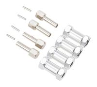 JYYTERD Accessoires Voitures RC pour Axial pour SCX10 D90 4 Pièces 1/10 RC Chenille 12mm Adaptateur D'entraînement De Moyeu Roue Hexagonale 25mm Extension Combinateur Coupleur Rechange(White)