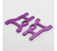JYYTERD Accessoires Voitures RC pour HSP 102021 pour Flying pour Fish 94123 2 Pièces Bras De Suspension Inférieur Arrière en Aluminium 02007 (02160) 1/10 Mise À Niveau(Purple)