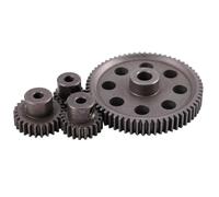 JYYTERD Accessoires Voitures RC pour HSP 94111 1/10 rc Car Parts Diff Différentiel Principal Engrenage Droit en Métal 64T 17T 21T 26T