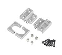 JYYTERD Accessoires Voitures RC pour MN 1/12 pour MN82 LC79 pour MN78 RC Pièces Mise À Niveau Télécommande Voiture Métal Essieu Arrière pour Fixation Plaque Ressort Siège Accessoires(Silver)