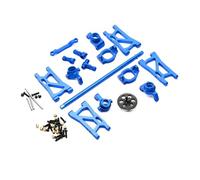 JYYTERD Accessoires Voitures RC pour Remo pour Hobby pour Smax 1621 1631 1651 1661 1665 RC Bloc Direction en Métal Support Moyeu C Ensemble De Bras Suspension Kit Pièces Mise À Niveau(Blue)