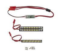 JYYTERD Accessoires Voitures RC pour TRAXXAS pour MAXX 1/8 1/10 RC Kit De Poulie Arrière Voiture 70 Mm 58 Barre Lumineuse Pare-Chocs Avant Étanche