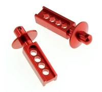 JYYTERD Accessoires Voitures RC pour Traxxas pour Mini pour E-Revo pour Slash 1/16 Poteaux De Carrosserie Avant en Métal Support Coque Colonne Mises À Niveau RC Pièces Accessoires(Red)