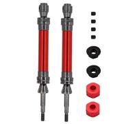 JYYTERD Accessoires Voitures RC pour Traxxas pour Slash pour Hoss pour Stampede 1/10 RC Pièces De Mise À Niveau Voiture 2Pcs Acier Arbre Moteur Arrière CVD 6852R(Red)