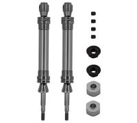 JYYTERD Accessoires Voitures RC pour Traxxas pour Slash pour Hoss pour Stampede 1/10 RC Pièces De Mise À Niveau Voiture 2Pcs Acier Arbre Moteur Arrière CVD 6852R(Gray)