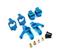 JYYTERD Accessoires Voitures RC pour WLtoys 1/10 104001 104002 104072 RC Métal Mise À Niveau Coupelle De Direction Arrière Ensemble Siège C Accessoires Modification(Blue)