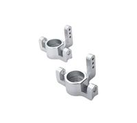 JYYTERD Accessoires Voitures RC pour WLtoys 104009 12401-02-03-04-09 RC Modification du Métal De La Voiture Pièces Mise À Niveau Accessoires Coupe Direction Avant(Silver)