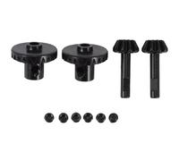 JYYTERD Accessoires Voitures RC pour WPL B1 B14 B16 B24 C14 C24 RC Pièce De Mise À Niveau Voiture en Acier Essieu Avant Arrière Arbre D’engrenage D’entraînement Ensemble D’Engrenages
